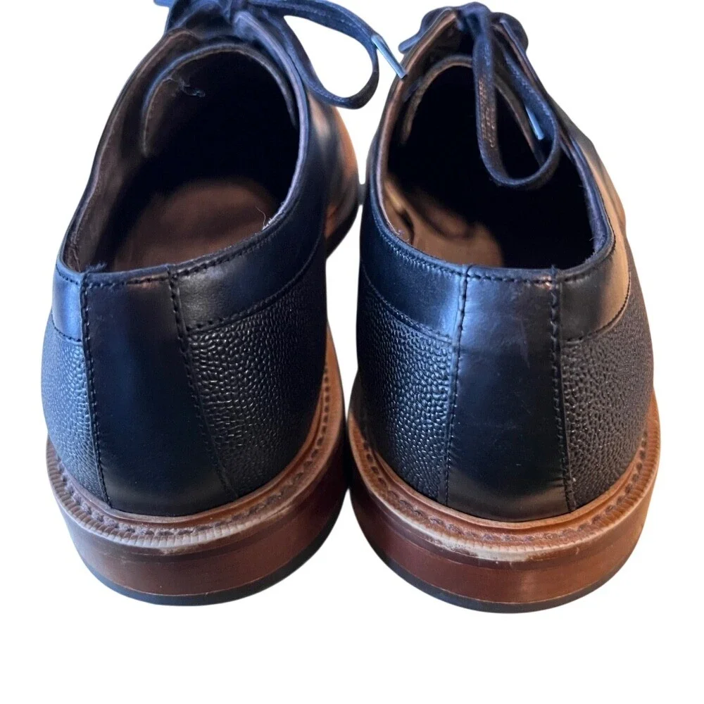 Aston Grey Adaydo Derby Dress Shoes Mens‎ 10 Black Leather Classic Groomsman